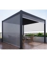 Pergola 3x3m Patrice en aluminium avec 2 stores
