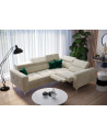 Sofá de canto conversível TOSCANIA 250 x 185 cm em varias cores