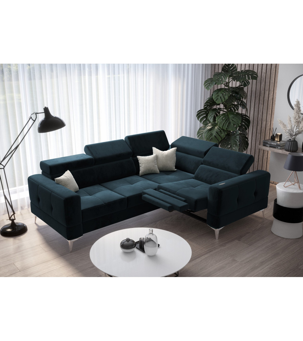 copy of Canapé d'angle reversible ANDRE 202 x 85 cm en plusieurs couleurs