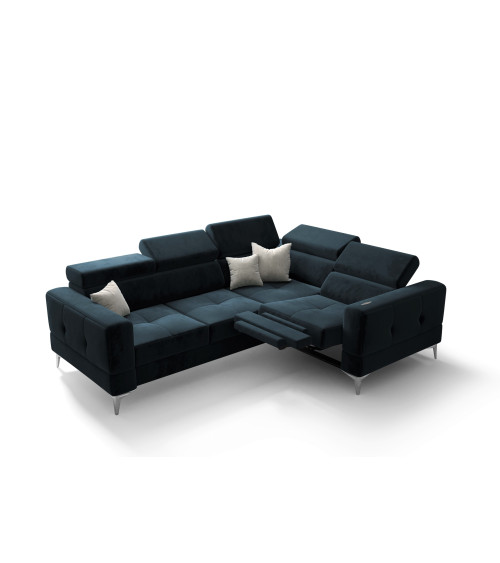 Divano angolare trasformabile TOSCANIA 250 x 185 cm in vari colori