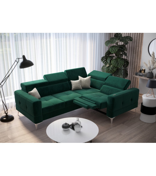 Divano angolare trasformabile TOSCANIA 250 x 185 cm in vari colori