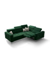 Canapé d'angle convertible TOSCANIA 250 x 185 cm en plusieurs couleurs