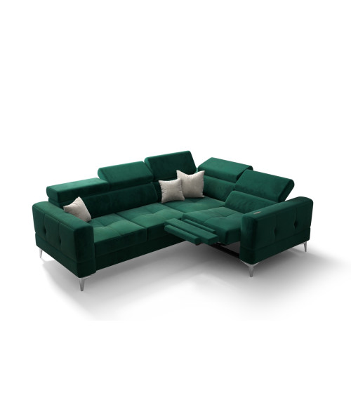 Divano angolare trasformabile TOSCANIA 250 x 185 cm in vari colori