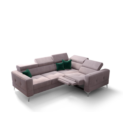 Sofá rinconera convertible ANDRE 202 x 85 cm en varios colores