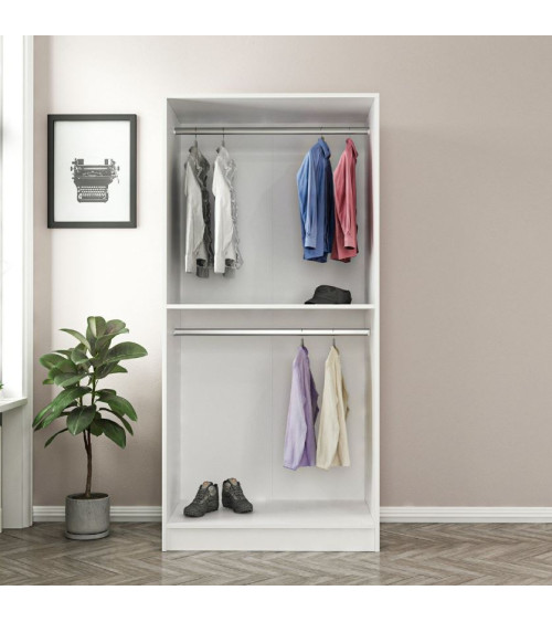 copy of Armoire 2 Portes Vitrées - Anthracite/Noir