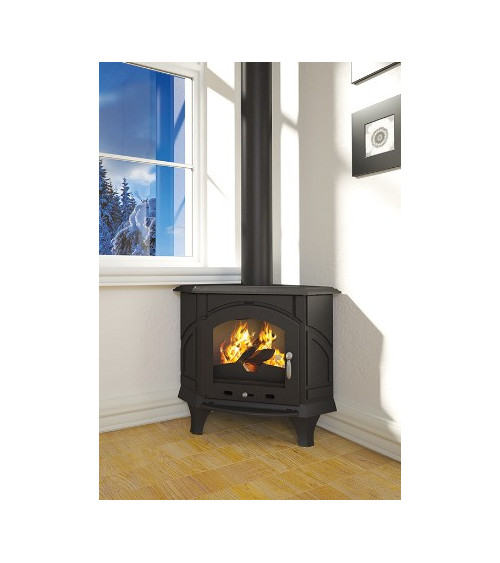Gietijzeren houtkachel MARACAY 3-zijdig glas 14 kW