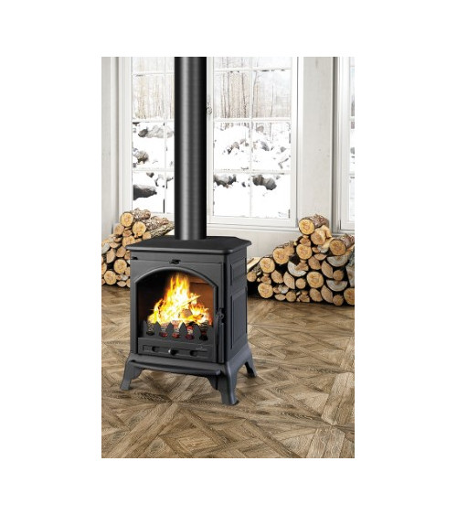 Gietijzeren houtkachel MARACAY 3-zijdig glas 14 kW