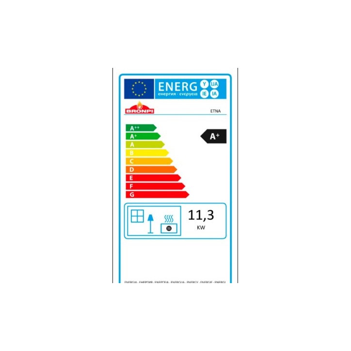 copy of Gietijzeren houtkachel MARACAY 3-zijdig glas 14 kW