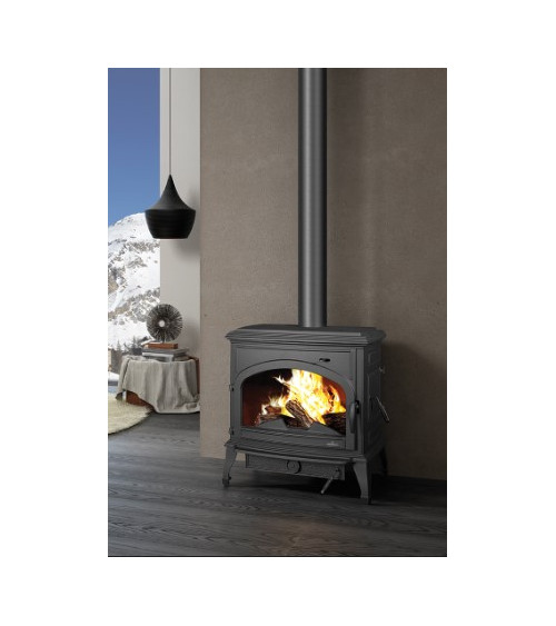 Poêle à bois en fonte côtés en verre 14 kW MARACAY fabrication européenne sur notre boutique en ligne
