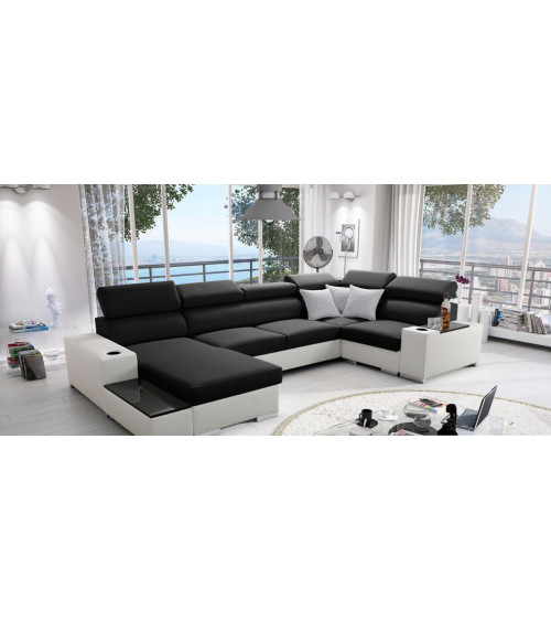 copy of Canapé d'angle reversible ANDRE 202 x 85 cm en plusieurs couleurs