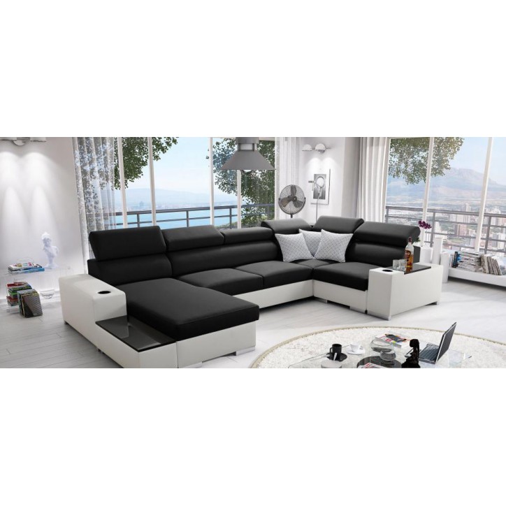 Sofá rinconera convertible PERSEO IV MINI 205 x 170 cm en varios colores