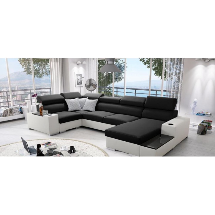 copy of Canapé d'angle reversible ANDRE 202 x 85 cm en plusieurs couleurs