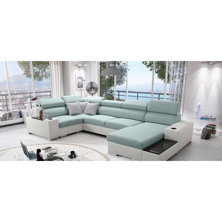 copy of Canapé d'angle reversible ANDRE 202 x 85 cm en plusieurs couleurs