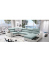 Sofá de canto conversível PERSEO IV MINI 205 x 170 cm em varias cores
