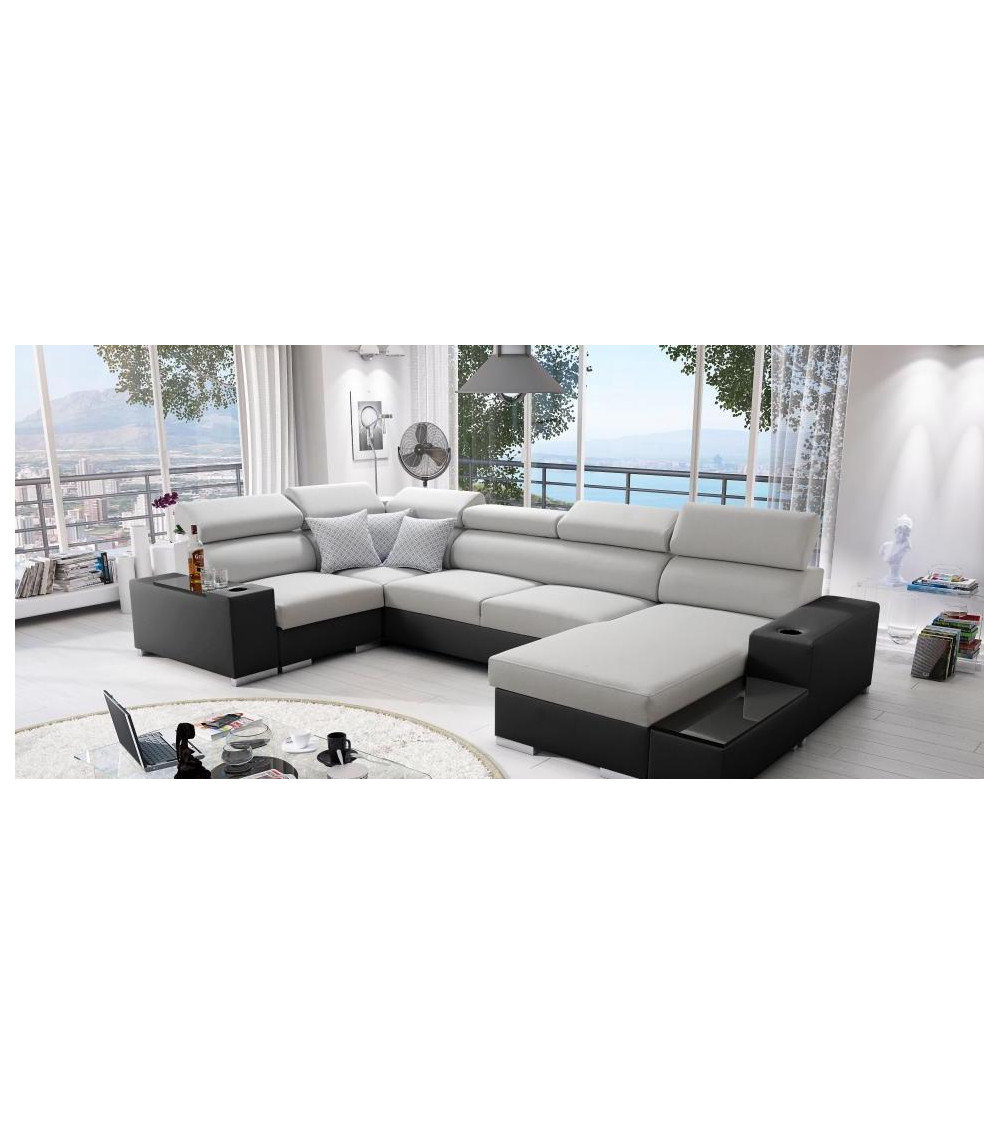Divano d'angolo convertibile PERSEO IV MINI 205 x 170 cm in vari colori