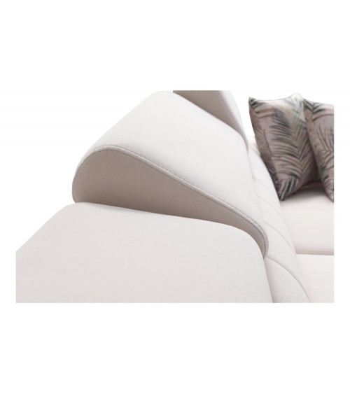 Canapé d'angle convertible ANDRE 202 x 85 cm en plusieurs couleurs
