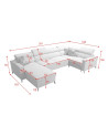 copy of Canapé d'angle reversible ANDRE 202 x 85 cm en plusieurs couleurs