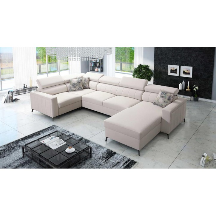 copy of Canapé d'angle reversible convertible ANDRE 202 x 85 cm en plusieurs couleurs