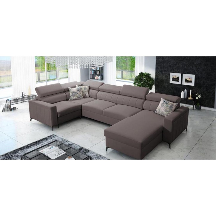 copy of Canapé d'angle reversible convertible ANDRE 202 x 85 cm en plusieurs couleurs