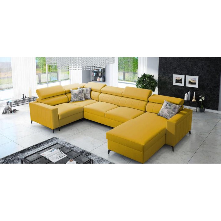 copy of Canapé d'angle reversible ANDRE 202 x 85 cm en plusieurs couleurs