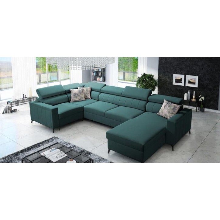 copy of Canapé d'angle reversible convertible ANDRE 202 x 85 cm en plusieurs couleurs