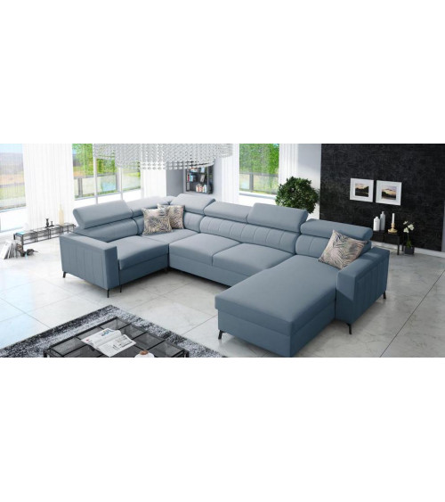 Canapé d'angle convertible BALTICO V MAXI 351 x 183 x 198 cm en plusieurs couleurs