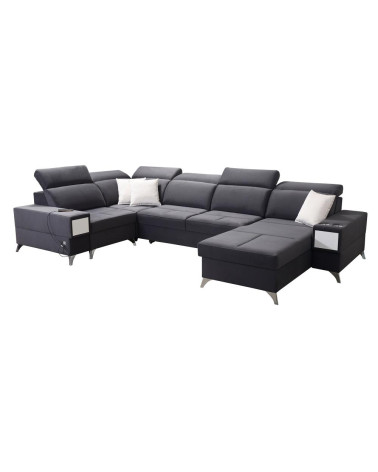 copy of Canapé d'angle reversible ANDRE 202 x 85 cm en plusieurs couleurs