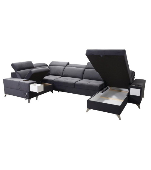 Divano letto angolare DEUS IV 364 x 204 x 184 cm in vari colori