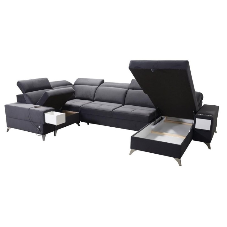 copy of Canapé d'angle reversible ANDRE 202 x 85 cm en plusieurs couleurs