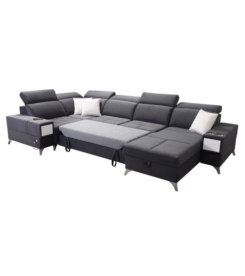 Divano letto angolare DEUS IV 364 x 204 x 184 cm in vari colori