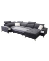 Canapé d'angle convertible DEUS IV 364 x 204 x 184 cm en plusieurs couleurs