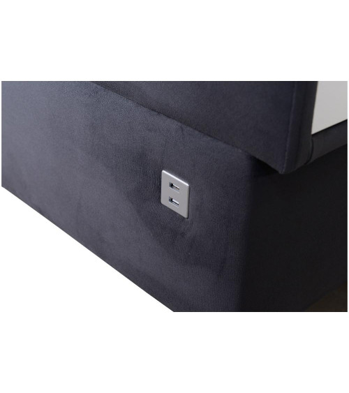 Canapé d'angle convertible DEUS IV 364 x 204 x 184 cm en plusieurs couleurs