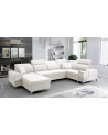Canapé d'angle convertible DEUS IV 364 x 204 x 184 cm en plusieurs couleurs