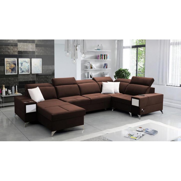 copy of Canapé d'angle reversible ANDRE 202 x 85 cm en plusieurs couleurs