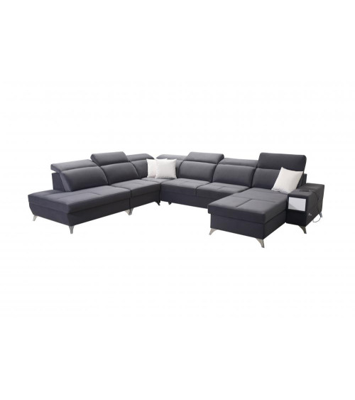 copy of Canapé d'angle reversible ANDRE 202 x 85 cm en plusieurs couleurs