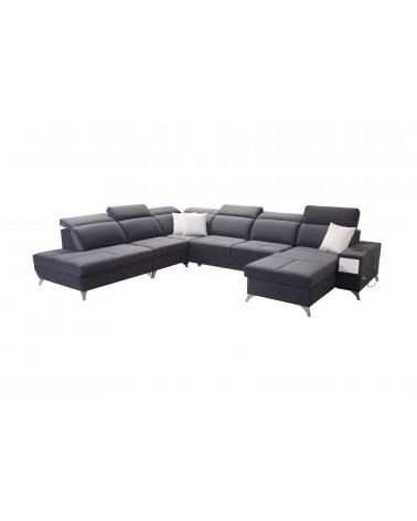 Canapé d'angle convertible DEUS X 364 x 300 cm en plusieurs couleurs
