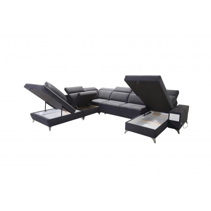copy of Canapé d'angle reversible ANDRE 202 x 85 cm en plusieurs couleurs