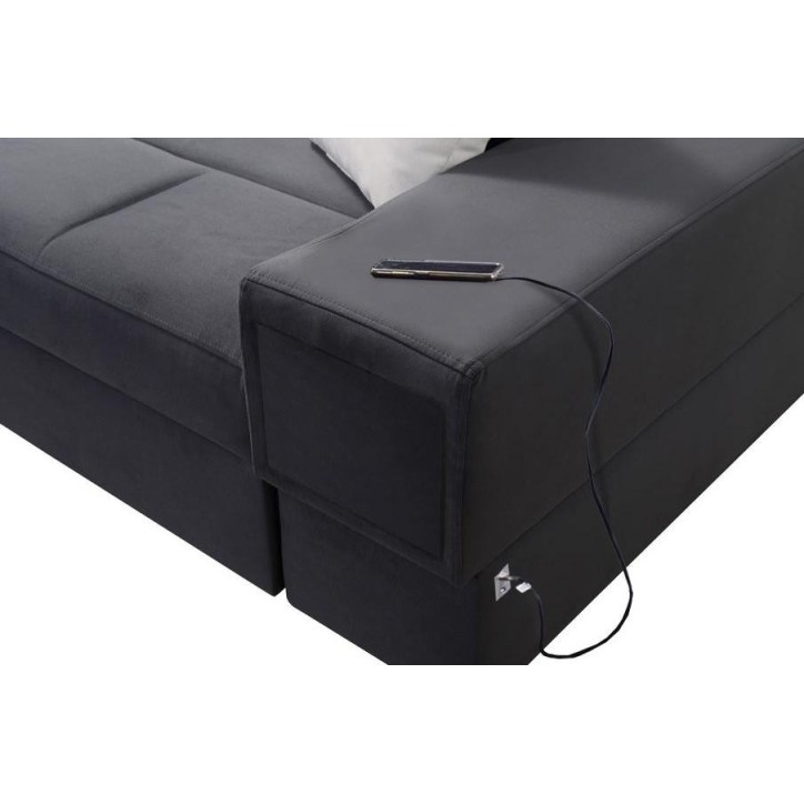 copy of Canapé d'angle reversible ANDRE 202 x 85 cm en plusieurs couleurs