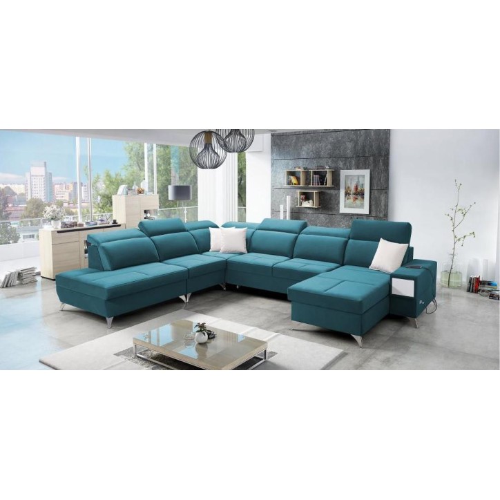copy of Canapé d'angle reversible ANDRE 202 x 85 cm en plusieurs couleurs
