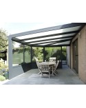 Avancé 4x3m en aluminium et vitrée