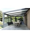 Avancé 4x3m en aluminium et vitrée