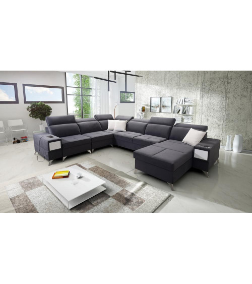 DEUS VIII divano letto angolare 364 x 284 x 184 cm in vari colori