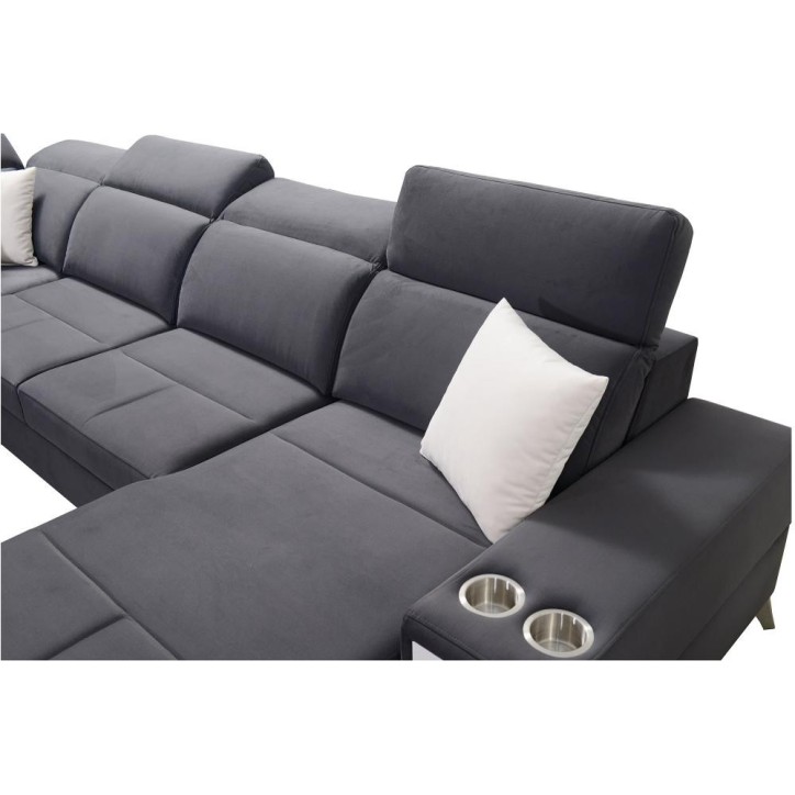 copy of Canapé d'angle reversible ANDRE 202 x 85 cm en plusieurs couleurs
