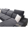 Canapé d'angle convertible DEUS VIII 364 x 284 x 184 cm en plusieurs couleurs