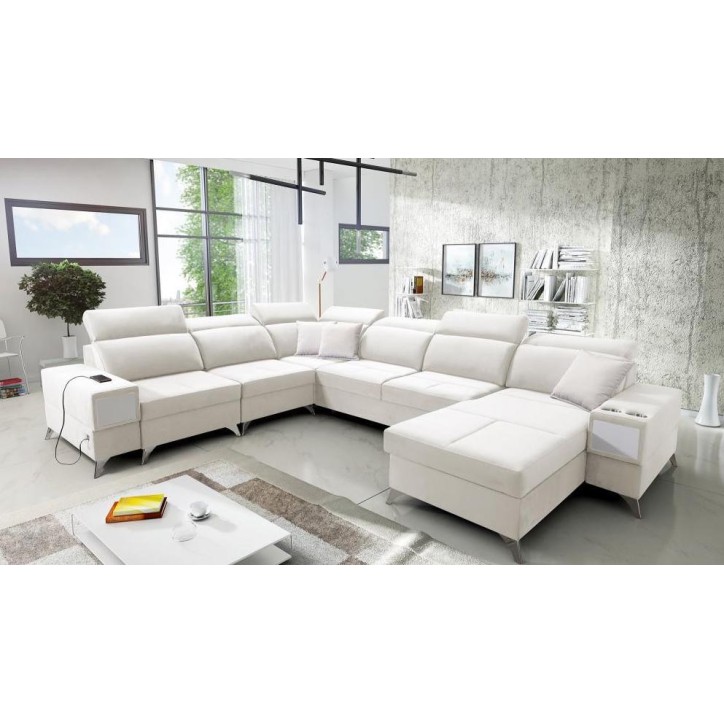 copy of Canapé d'angle reversible ANDRE 202 x 85 cm en plusieurs couleurs
