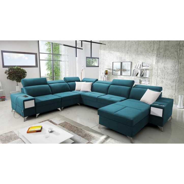 copy of Canapé d'angle reversible ANDRE 202 x 85 cm en plusieurs couleurs