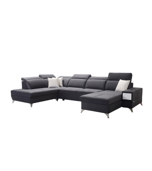 copy of Canapé d'angle reversible ANDRE 202 x 85 cm en plusieurs couleurs