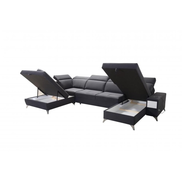 copy of Canapé d'angle reversible ANDRE 202 x 85 cm en plusieurs couleurs