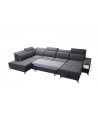 Canapé d'angle convertible DEUS VI 364 x 221 cm en plusieurs couleurs