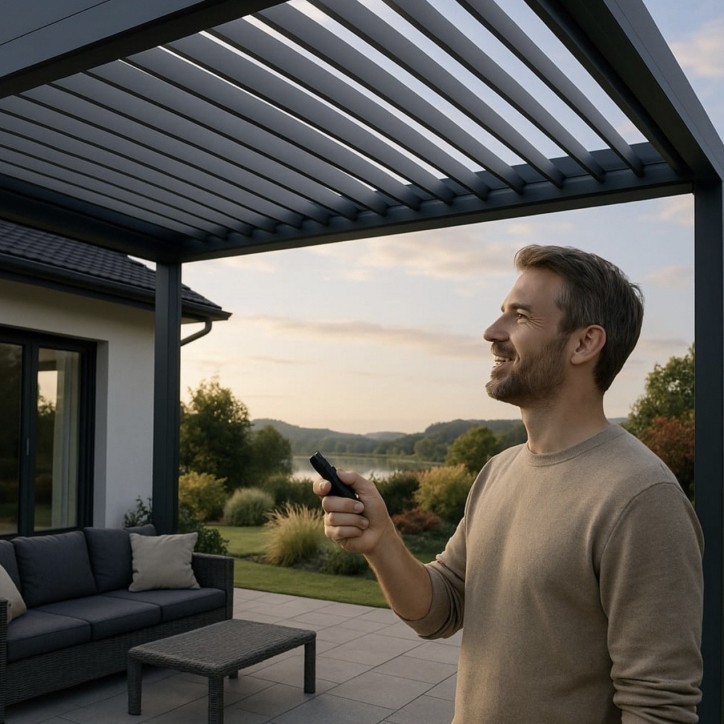 Pergola/ veranda Alexia 4x4m en aluminium